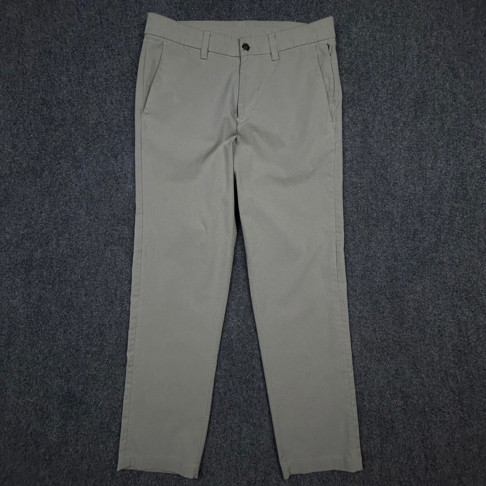 Lululemon Commission Slim-Fit Pants Mens 31 Beige‎ Warpstreme Techwear Trousers